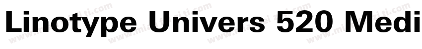 Linotype Univers 520 Medium Condens字体转换